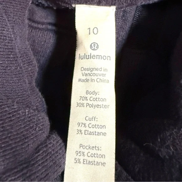 lululemon athletica Scuba Dark Blue Zip Up Hoodie - Picture 5 of 6